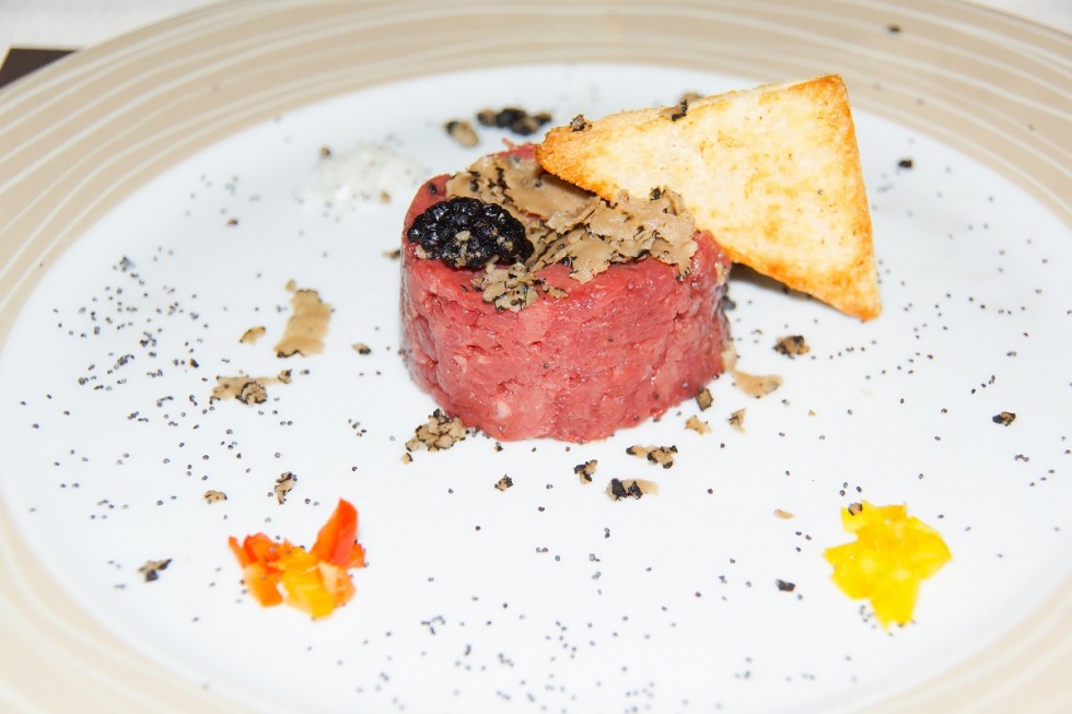 Dry-Aged Beef Tatar with truffles Dry-Aged Beef Tatar with truffles