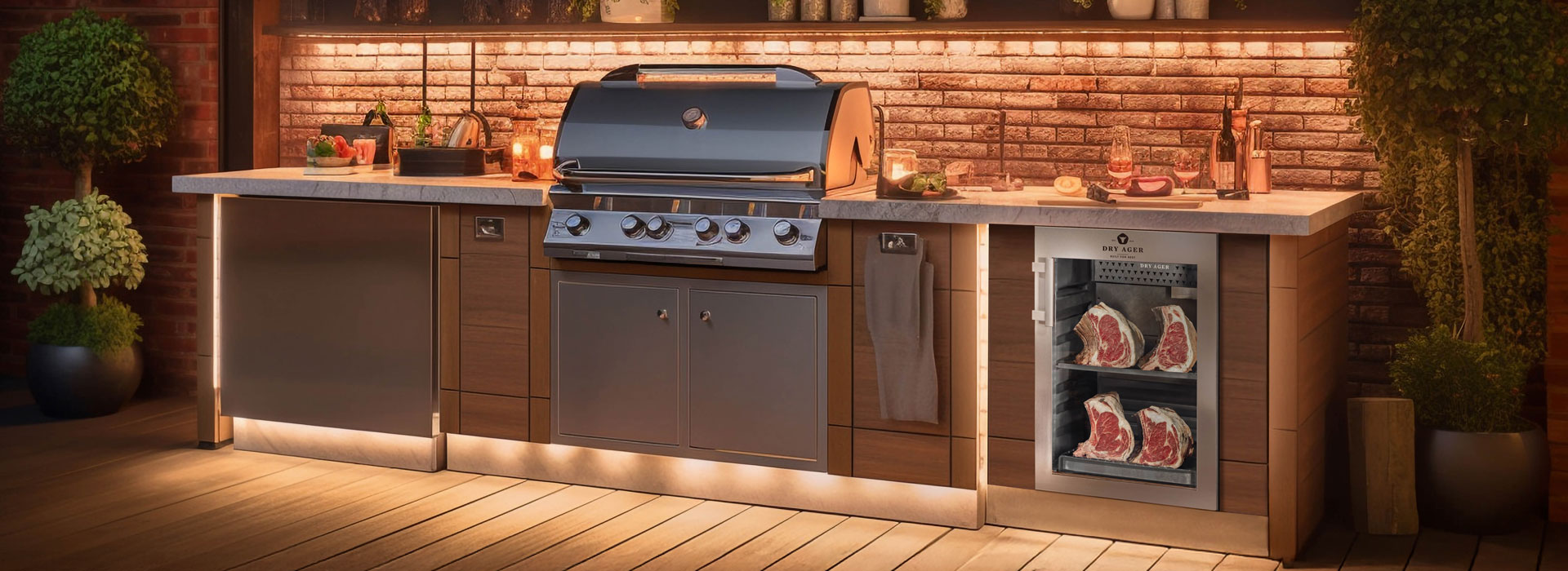 DRY AGER DX 500 Premium S in der Outdoorküche