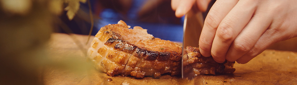 Dry Aged Pork Steak from the DRY AGER Dry Aged Pork Steak from the DRY AGER
