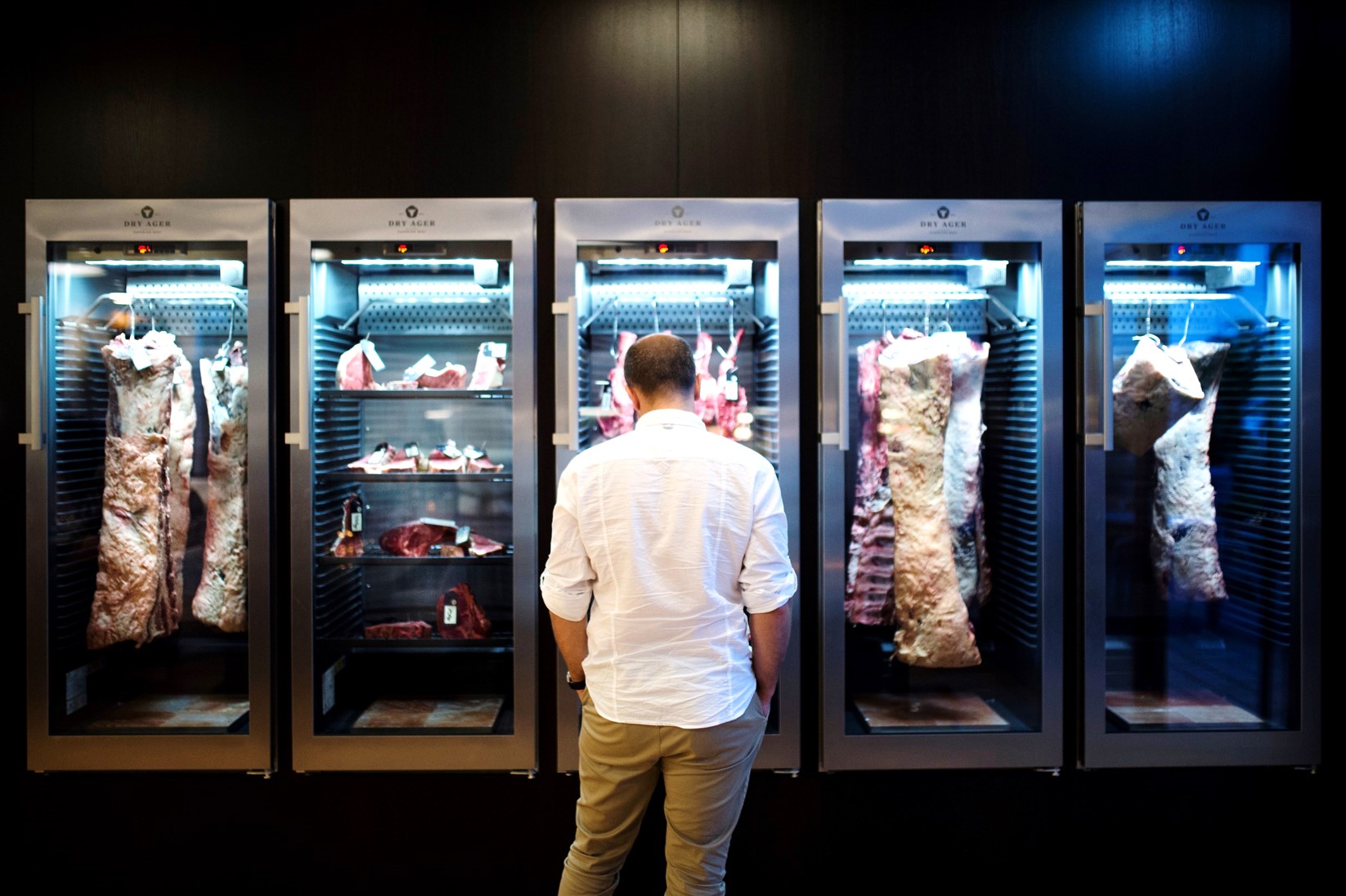 A Refrigerator And Dry Aging Fridge