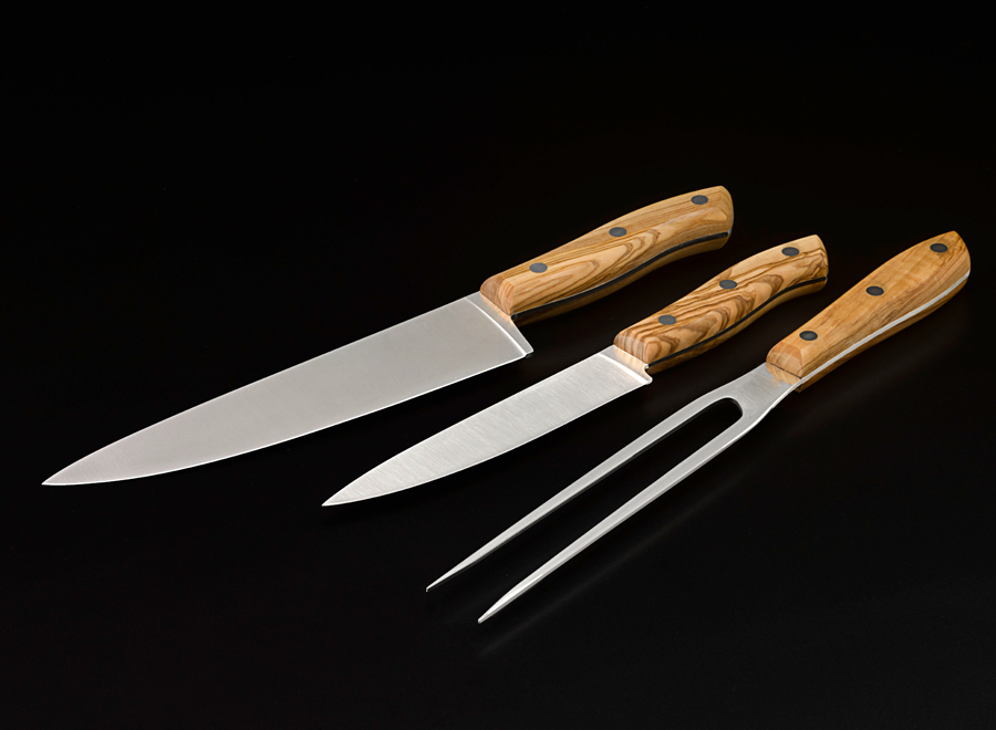 DRY AGER® Accessories: Olive wood knife set (3 pieces)