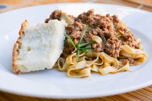 Bandnudeln mit Dry-Aged Hackfleisch